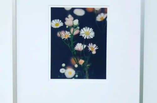 Image features an original drawing by Kim McEwen custom framed in an aluminum frame